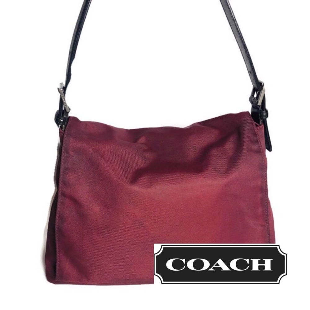 Coach Twill and Leather #7424 hand bag